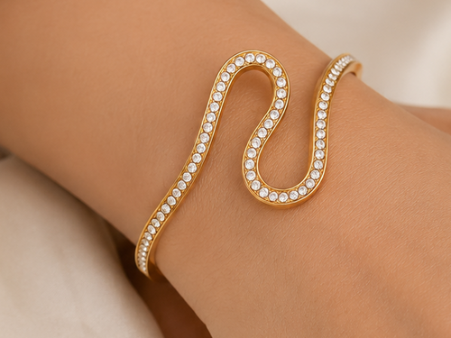 Crystal Infinity Bangle