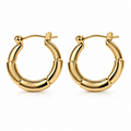 Chunky Segmented Hoop Earrings